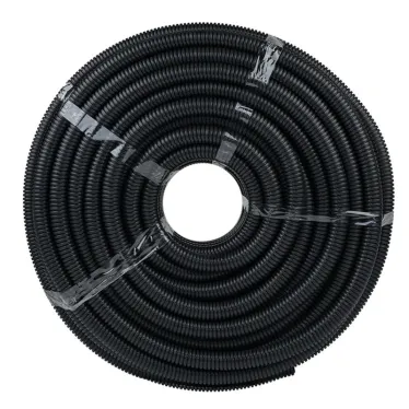 Труба гофрированная FRHF с зондом d25мм (75м) черная Plast PROxima