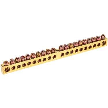 Шина PEN земля-ноль 8х12мм 20/1 (20групп/крепеж по центру)