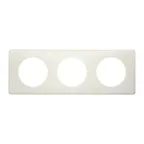 Рамка, трехпостовая, белая перкаль