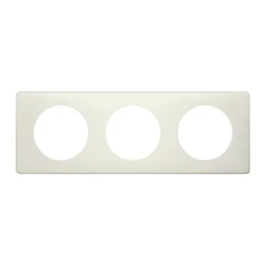 Рамка, трехпостовая, белая перкаль