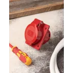 Розетка кабельная 16А 3Р+N+Е IP44 скрытая 380В 415