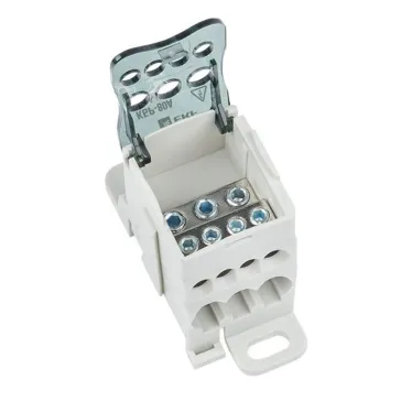 Блок распределения (Кросс) крепеж на панель DIN КБР-80А