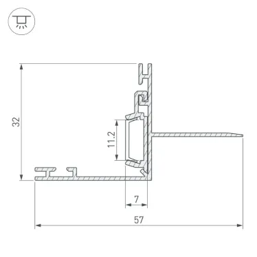 Профиль PAK-EDGE-2000 (ARL, Алюминий)