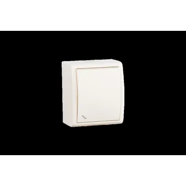 15 Aqua Выключатель проходной (переключатель) с подсветкой IP54 10А 250В винтовой зажим S15A сл. кость