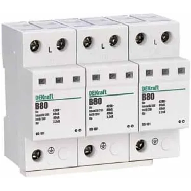 Ограничитель перенапряжения трехполюсный ОП-101 3п 80кА B