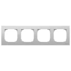 Рамка 4 поста SKY нержавеющая сталь