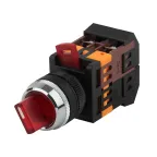 Переключатель АNС-22-2 2 полож.крас.неон/240В I-O 1з+1р