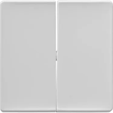 Valena LIFE Лицевая панель для двухклавишного выключателя Белая