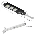 Консольный светильник на солн. бат.,SMD, с кронштейном,60W,с датч. движ.,ПДУ,1000lm, 5000К, IP65