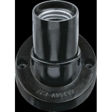 Патрон настенный Е27 карболитовый черный