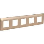 SKANDY Рамка 5-местная SK-F05Sa песочный IEK