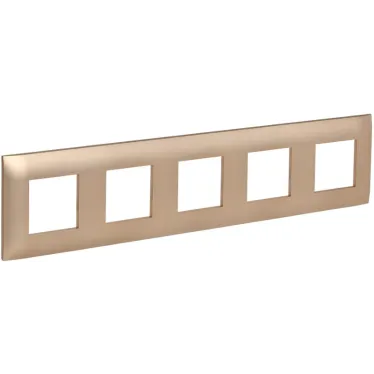 SKANDY Рамка 5-местная SK-F05Sa песочный IEK