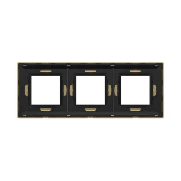 Рамка из металла, ''Avanti'', золотая, 6 модулей
