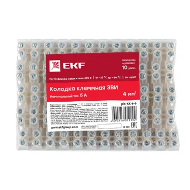 Клеммник 6х6 6А 400В