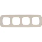 Valena ALLURE Рамка 4 поста слоновая кость универсальная