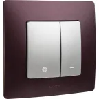 ETIKA Диммер нажимной 400Вт алюминий