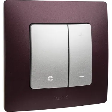 ETIKA Диммер нажимной 400Вт алюминий