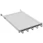 Полка стационарная ITK by ZPAS 19'' 1U с кабельны м органайзером и щеточным вводом нагрузка до 120кг 850мм серая