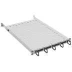 Полка стационарная ITK by ZPAS 19'' 1U с кабельны м органайзером и щеточным вводом нагрузка до 120кг 850мм серая