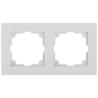 Рамка для розеток и выключателей Intro Accent 6-502-01 на 2 поста, СУ, белый