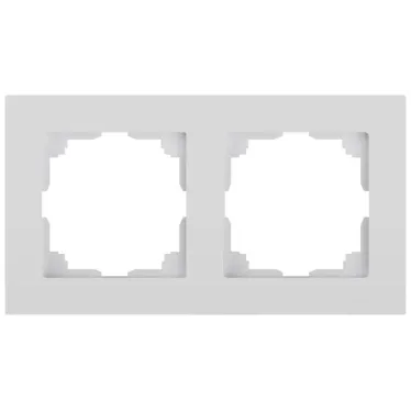 Рамка для розеток и выключателей Intro Accent 6-502-01 на 2 поста, СУ, белый