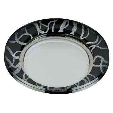 Светильник под лампу Gx53, 220V,13W, белый/черный DK80 WH/BK