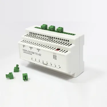 Теплоконтроллер TEPLOCOM TC-8Z для систем отопления с 8 зонами, котлом и насосом