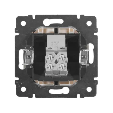 VALENA Розетка телефонная RJ11х1 в рамку белая