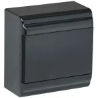 Корпус модульный пл. нав. ЩРН-П-6 PRIME черный IP41