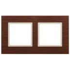 Рамка на 2 поста, дерево, Эра Elegance, дуб+сл.кость, 14-5302-09