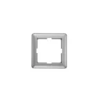 W59 Рамка 1 пост матовый хром