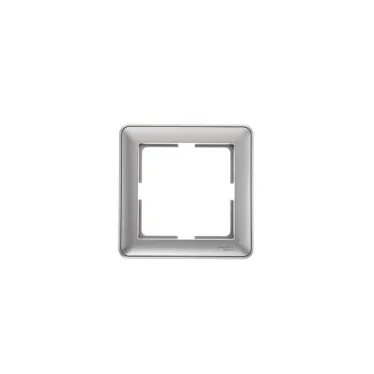 W59 Рамка 1 пост матовый хром