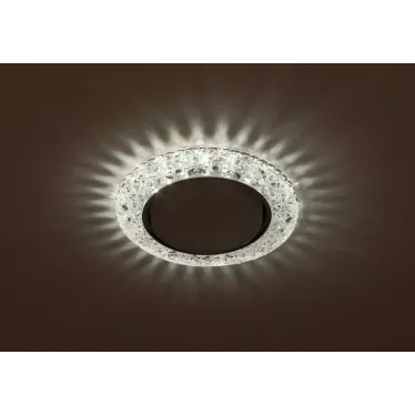 Светильник точечный декоративный cо светодиодной подсветкой Gx53, прозрачный DK LD25 SL/WH