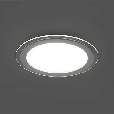 Светильник светодиодный ДВО-6w 4000K 480Лм со стеклом белый