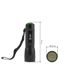 Фонарик карманный на батарейках 3хААА, ударопрочный металлический корпус, коллиматор, 3 режима MB-505