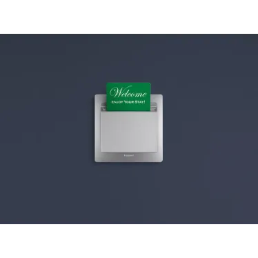 ETIKA Выключатель ключ-карта алюминий