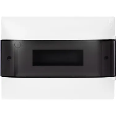 Practibox S Пластиковый щиток Встраиваемый (ЩРв-П) 1X12 Дымчатая дверь