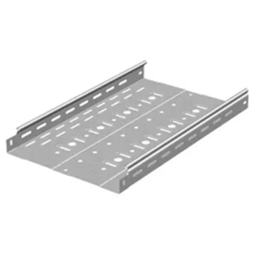 Металлический лоток перфорированный 300х50х3000, толщина 0,7 мм, Сендзимир цинк