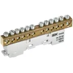 TEKFOR Шина N ноль неизолированная на универсальном держателе 8х12-12-С IEK