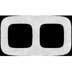 Valena ALLURE Рамка 2 поста Нарцисс хром универсальная