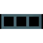 Valena LIFE Рамка 3 поста лазурь универсальная