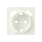 Валенсия лицевая панель розетки 1-местной с/з 16А жемчуг с защ. штор. с 2 USB 2,1А