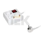 Удлинитель бытовой 3х3м с заземлением с выключателем 16А У-С03К