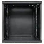 Шкаф настенный 19' TERACOM PRO 12U 600х450 мм дверь стеклянная с замком-ручкой чёрный