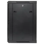 Шкаф настенный 19' TERACOM PRO 12U 600х450 мм дверь стеклянная с замком-ручкой чёрный