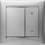 VALENA Рамка 1 пост матовый алюминий