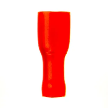 Наконечник плоский РппИм 1.5-5-0.8 красный QUADRO (100шт) полностью изолированный (розетка)