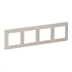 Valena LIFE Рамка 4 поста слоновая кость универсальная