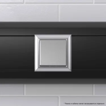 Avanti Инвертор одноклавишный модульный Закаленная сталь 2 модуля (Переключатель сх.7)