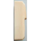 ЭТЮД блок открытой установки Розетка без заземления + Выключатель 2-клавиш., сосна